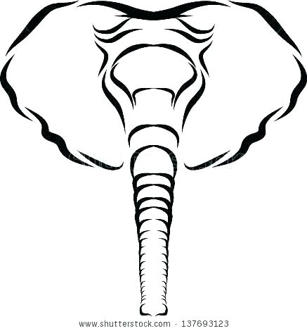 437x470 Elephant Drawing Outline New Simple Drawing Elephant Drawing Tips