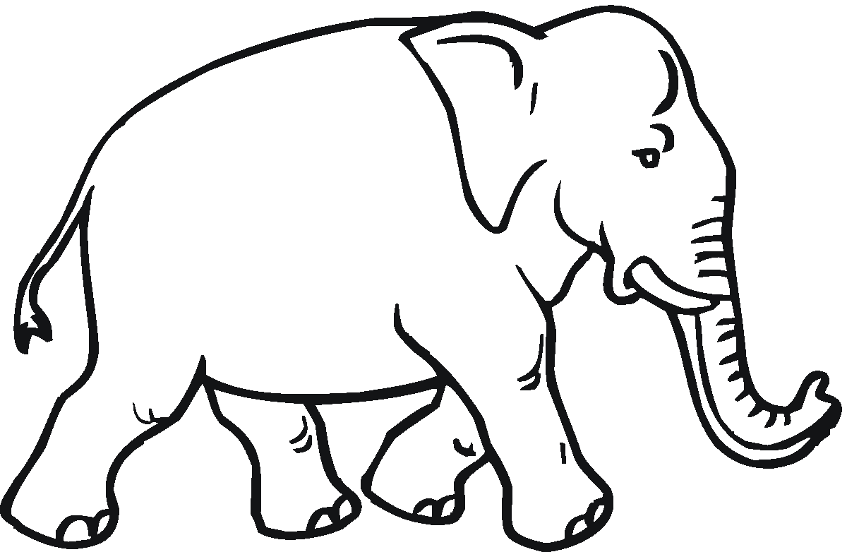 1200x782 Simple Elephant Pictures To Color Free Coloring Pages