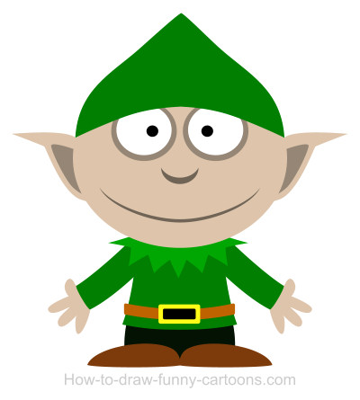 400x445 Drawing An Elf Cartoon