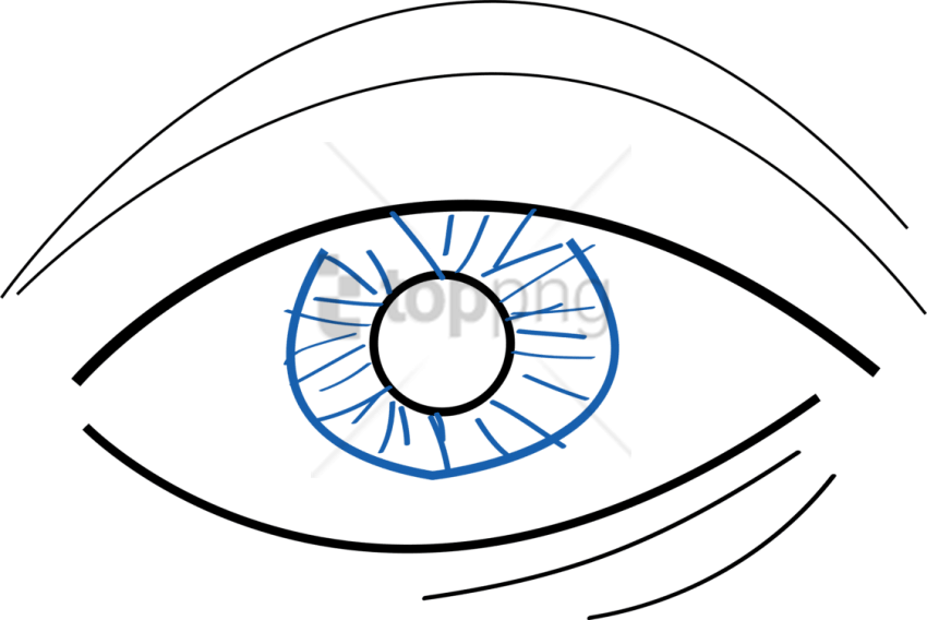 850x568 simple eye drawing png image with transparent background toppng