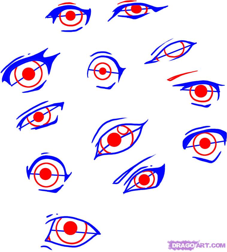 758x843 Draw Simple Eyes, Step