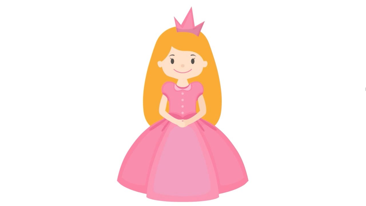 1280x720 How To Draw Color A Cute Fairy Tale Princess Step