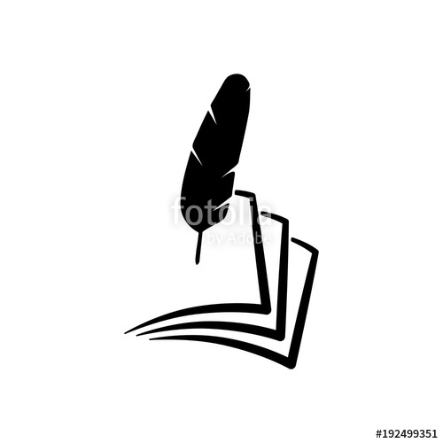 500x500 Feather And Paper Simple Silhouette Stock Image And Royalty Free