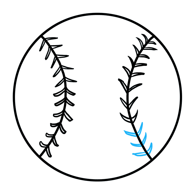 680x678 How To Draw A Baseball