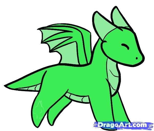 602x514 Cartoon Dragons To Draw