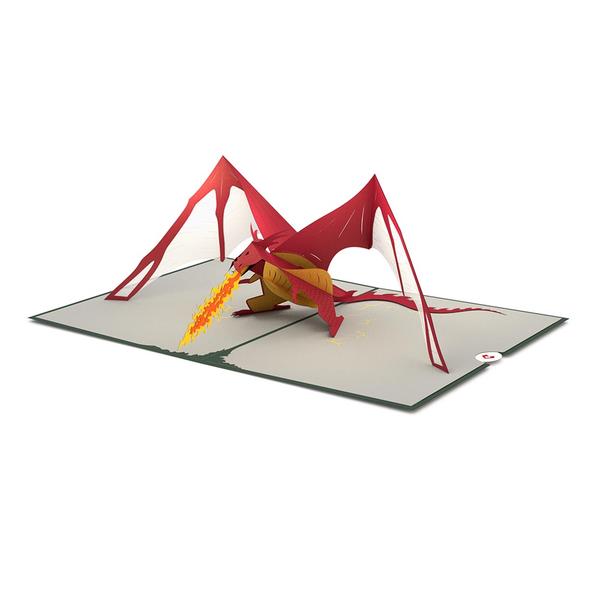 600x600 Dragon Pop Up Birthday Card