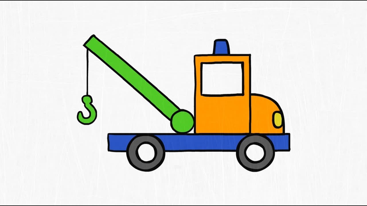 1280x720 How To Draw A Tow Truck