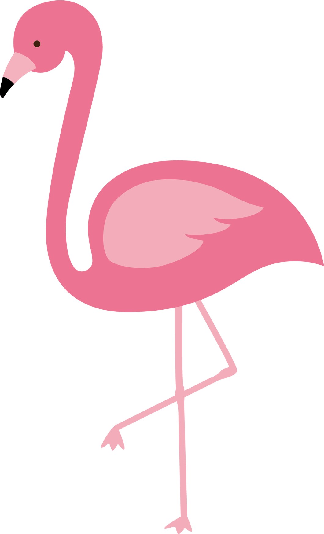 Simple Flamingo Drawing | Free download on ClipArtMag