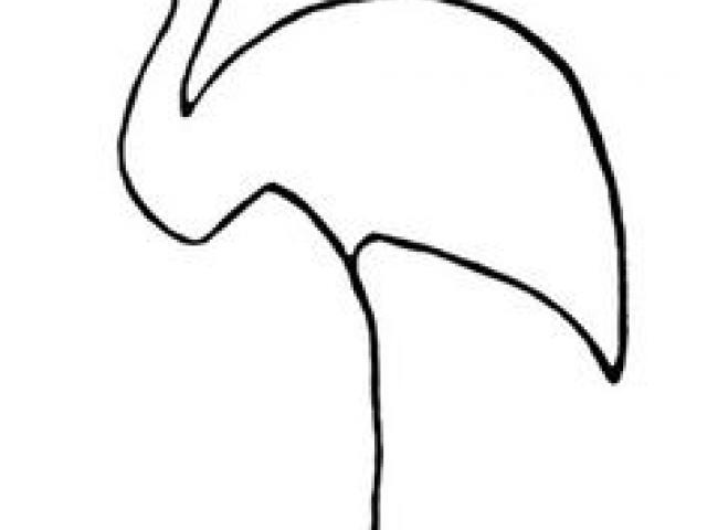 640x480 Free Drawn Flamingo, Download Free Clip Art