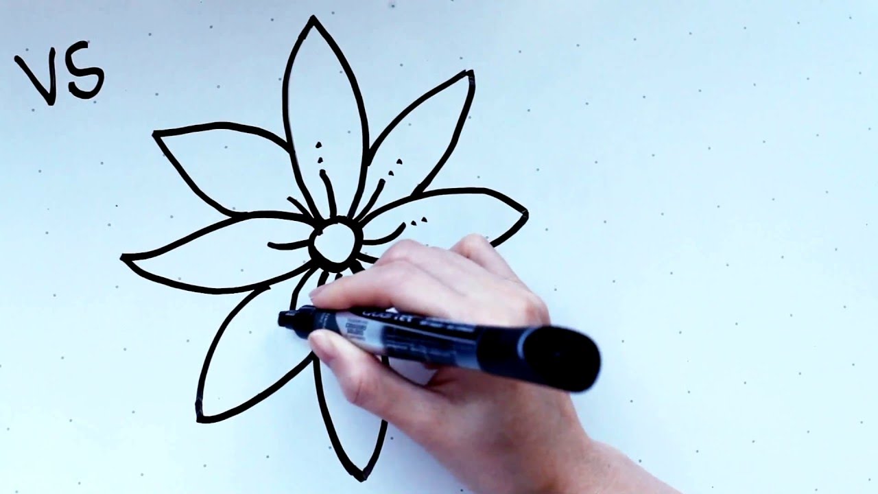 Simple Floral Drawing