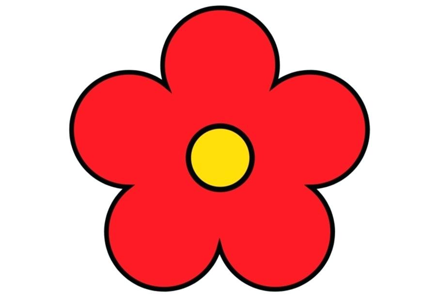 900x620 flower drawing clip art flower picture simple flower line drawing