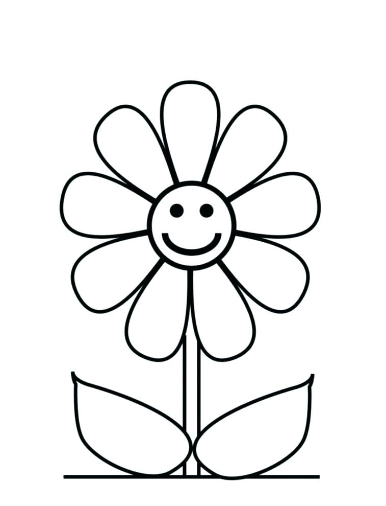 757x990 Simple Flower Drawings Flowers Easy Simple Flower Drawings