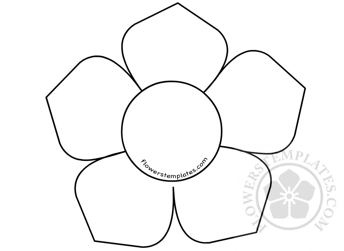 1103x807 Simple Flower Drawing Image Flowers Templates