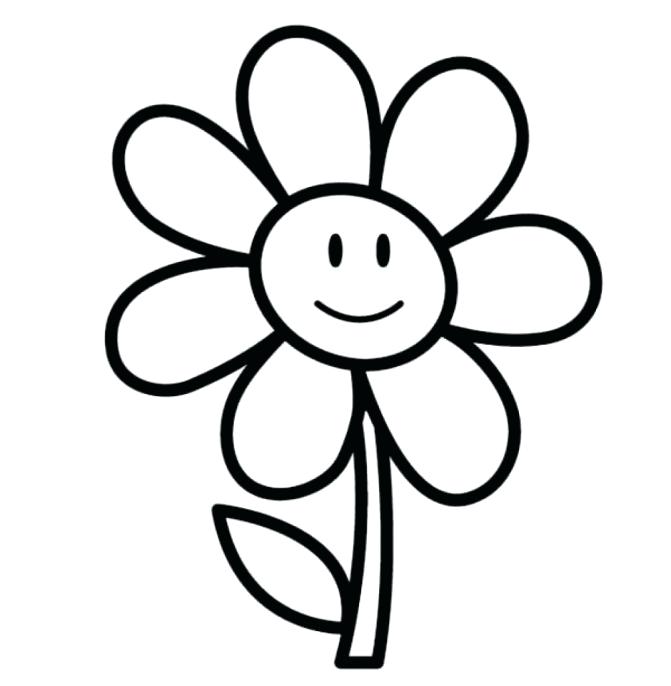671x686 Flower Drawing Clipart Revue