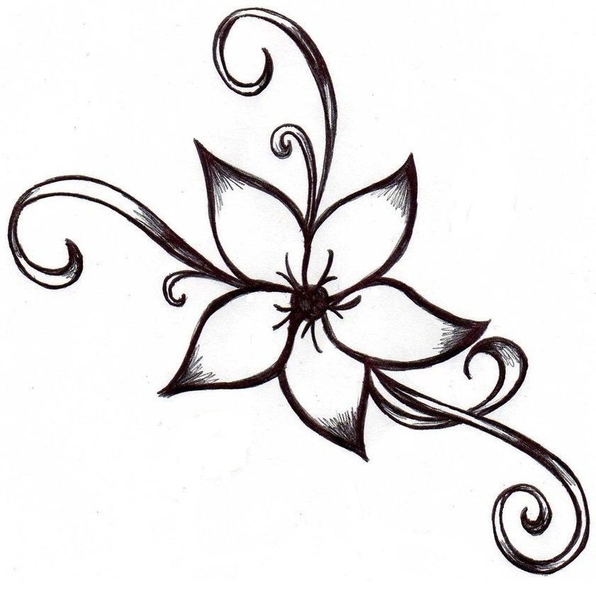 841x836 Flower Designs Drawing Easy
