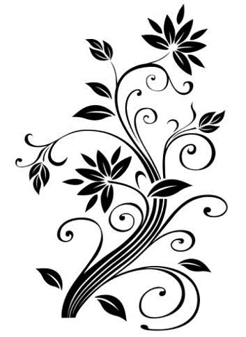 353x484 Simple Flower Designs Clip Art