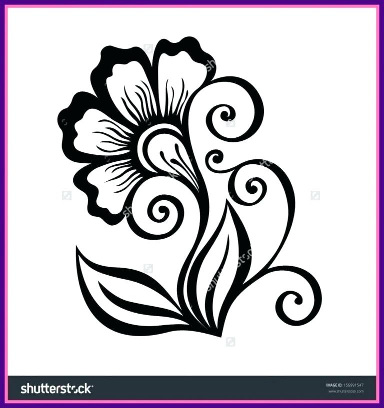 768x817 Flower Designs To Draw
