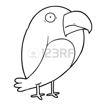450x450 Simple Crow Drawing Vector Line Drawing Of A Crow Flying Flying