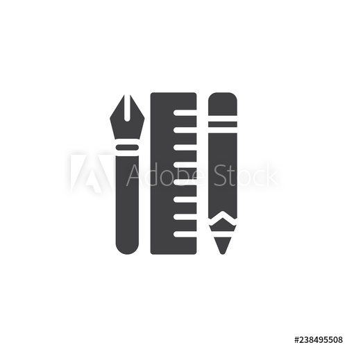 500x500 Design Tool Vector Icon Filled Flat Sign For Mobile Concept