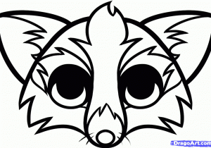 300x210 Simple Fox Face Drawing Daily Inspiration