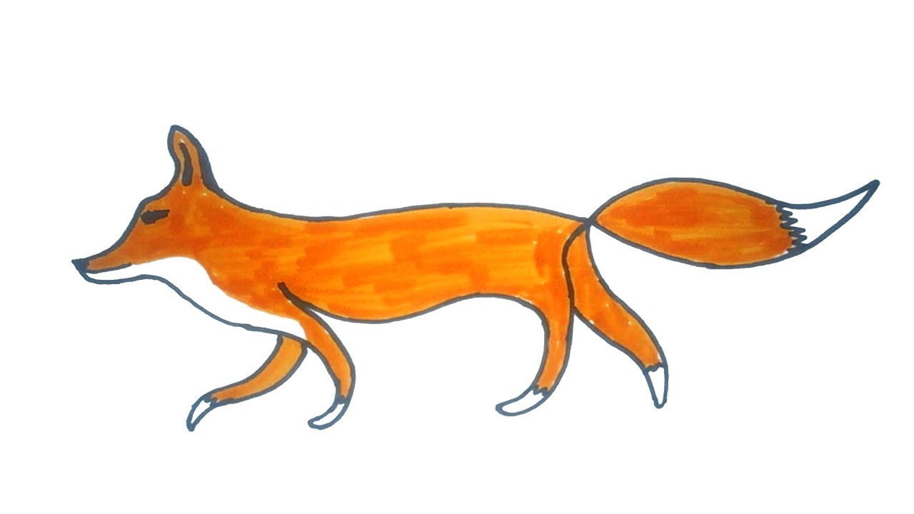 Simple Fox Drawing | Free download on ClipArtMag