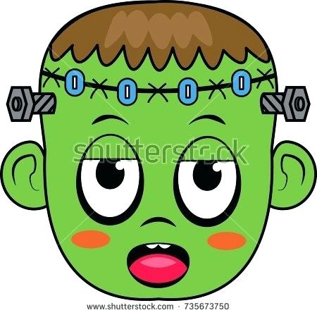 450x447 How To Draw Frankenstein Face Drawing Draw Frankenstein Cartoon