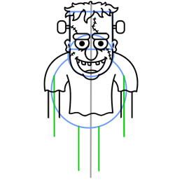 260x260 Cartoon Frankenstein Step
