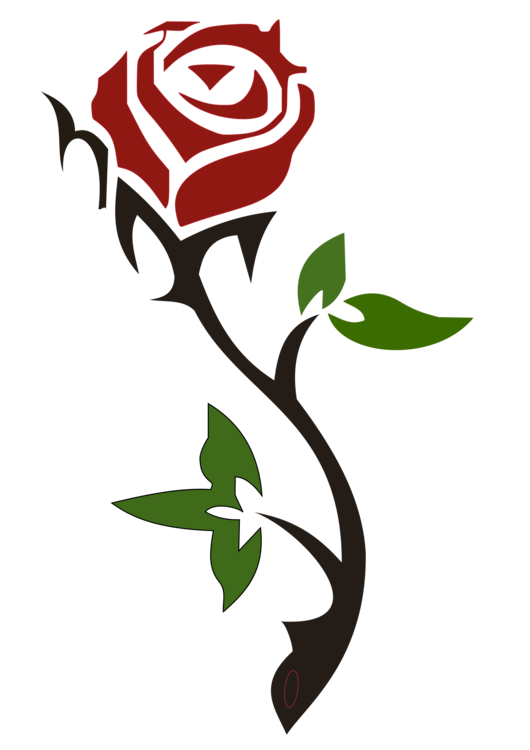 530x750 Garden Roses Silhouette Flower Drawing Cc0