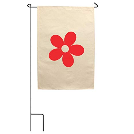 466x466 Flower Red Simple Drawing Cotton Canvas Yard House