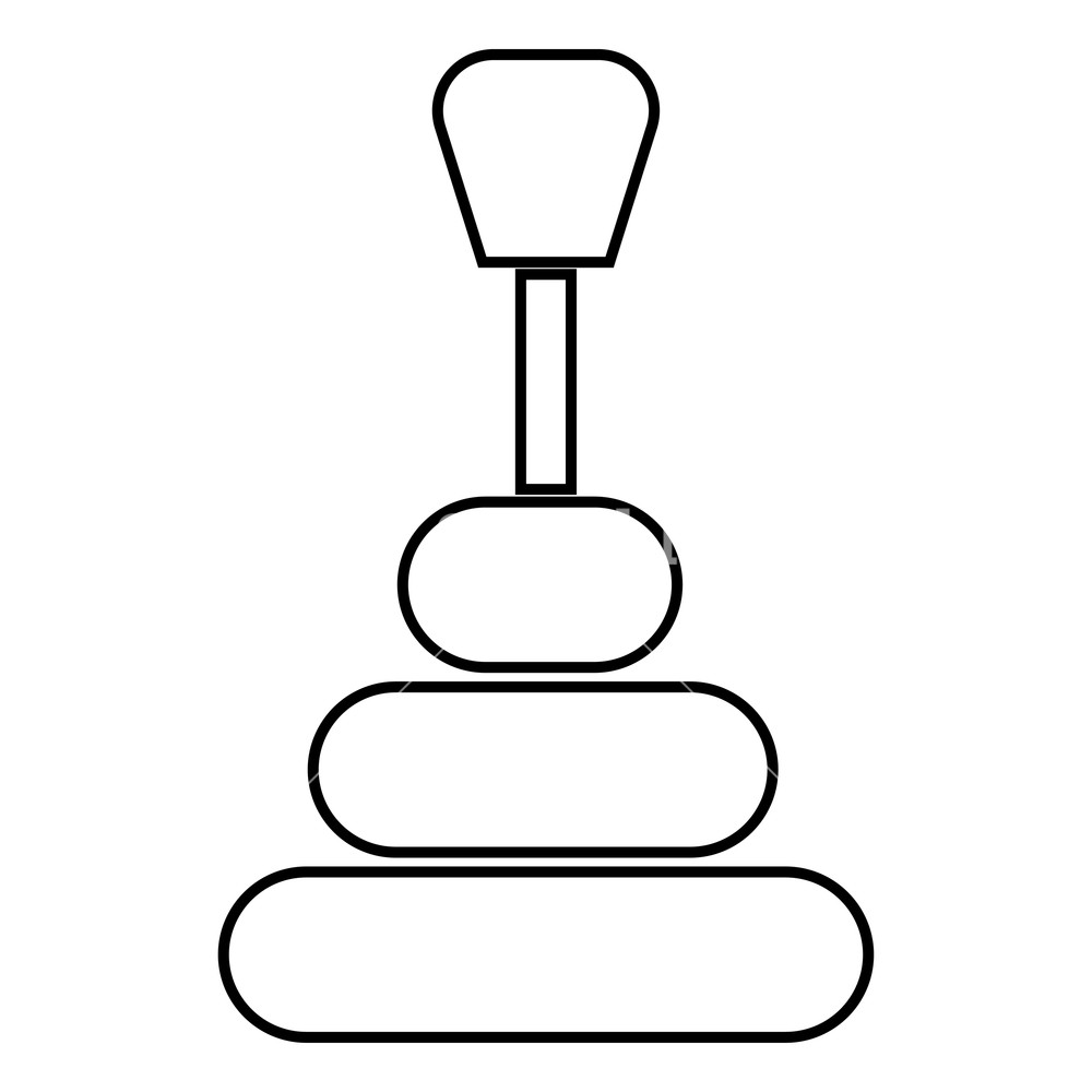 1000x1000 Gear Shifter Icon Black Color Vector Illustration Flat Style