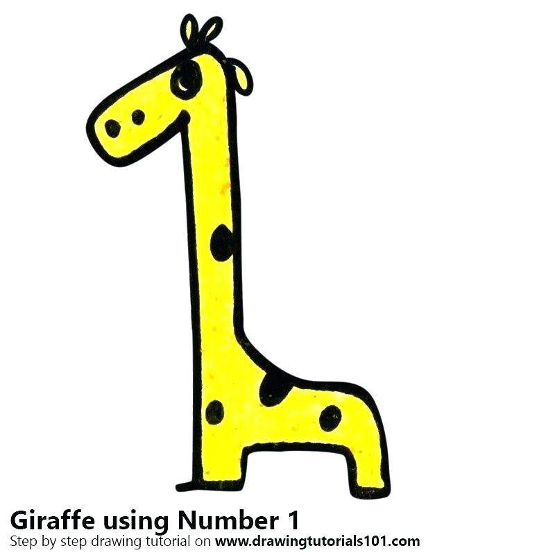 800x800 How To Draw Giraffe Step