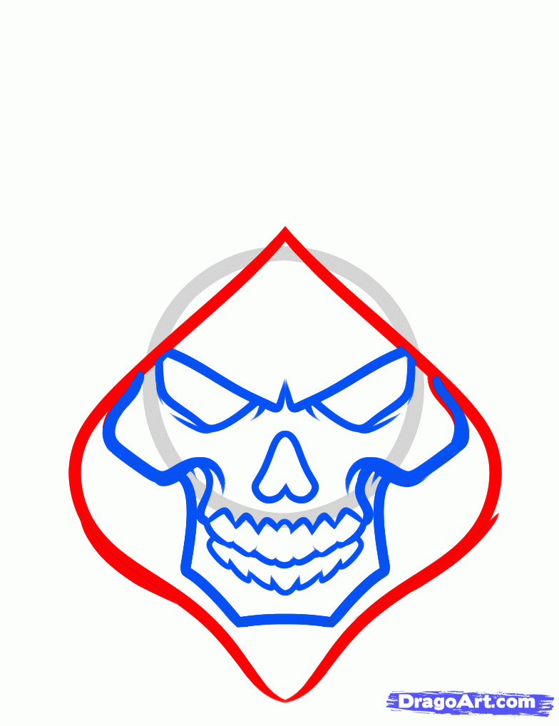 784x1018 How To Draw A Grim Reaper Face, Step