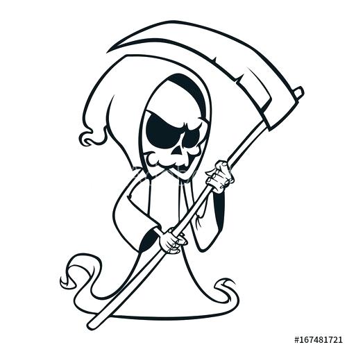 500x500 Grim Reaper Coloring Pictures