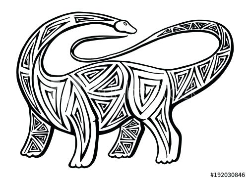 500x364 brachiosaurus drawing art brachiosaurus drawing step