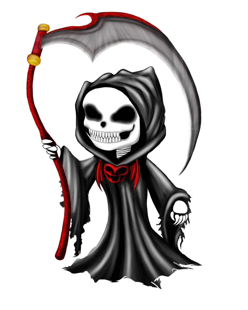 1024x1280 Chibi Grim Reaper
