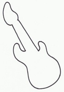 209x300 Guitar Electric Simple