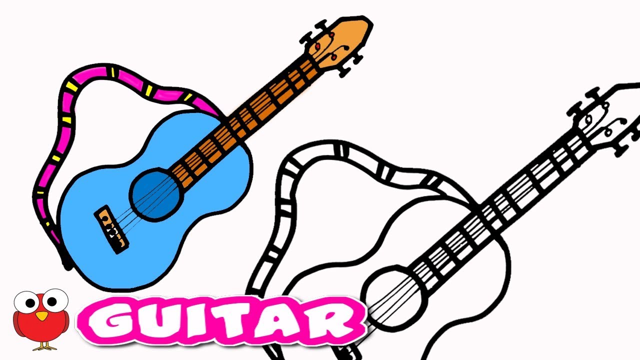 1280x720 How To Draw Guitar Step