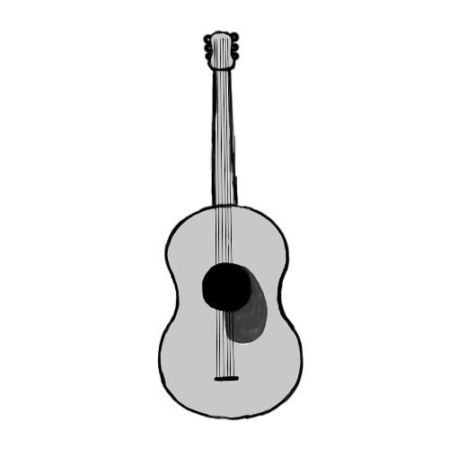 500x500 How To Draw A Guitar