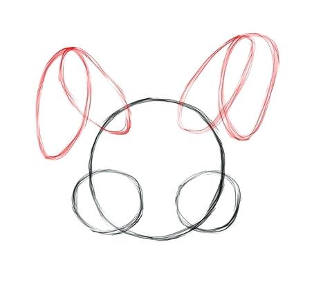 454x418 Simple Easter Bunny Drawing Image Titled Draw The Bunny Step