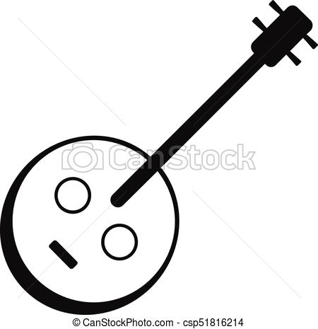 450x465 African Guitar Icon, Simple Style African Guitar Icon Simple