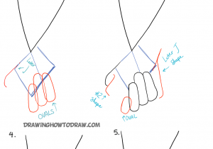 300x210 How To Draw Simple Hands Step