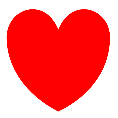 468x470 Simple Heart Clipart