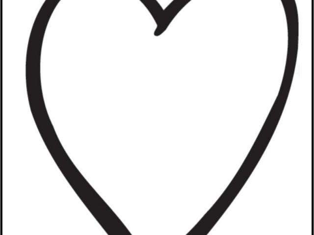 640x480 Simple Heart Drawing