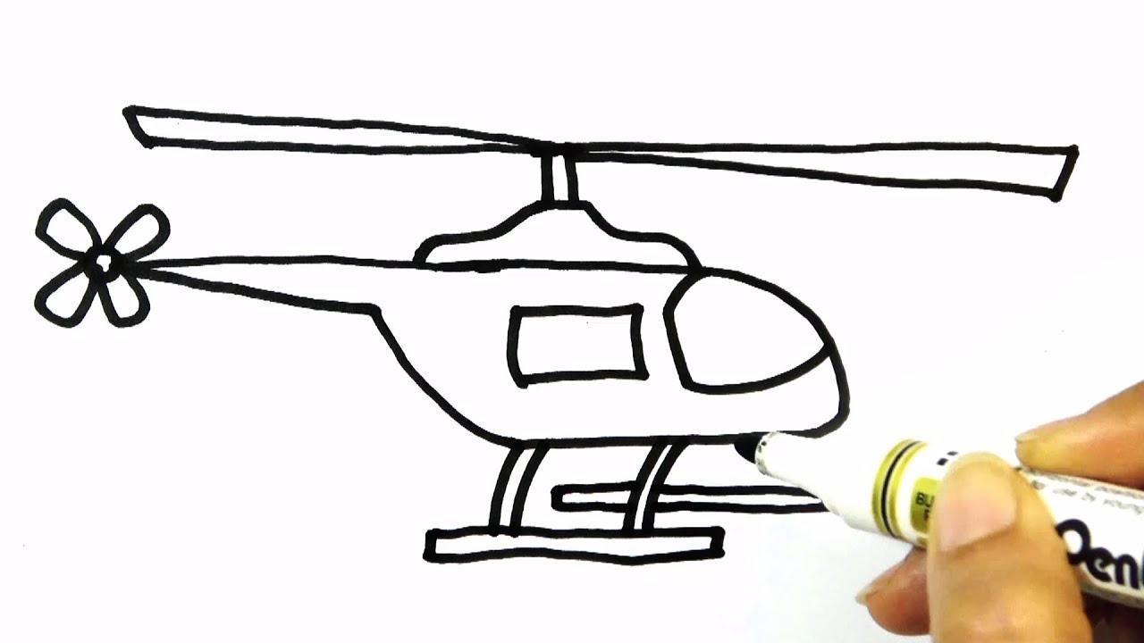 1280x720 How To Draw A Helicopter Easy Hde