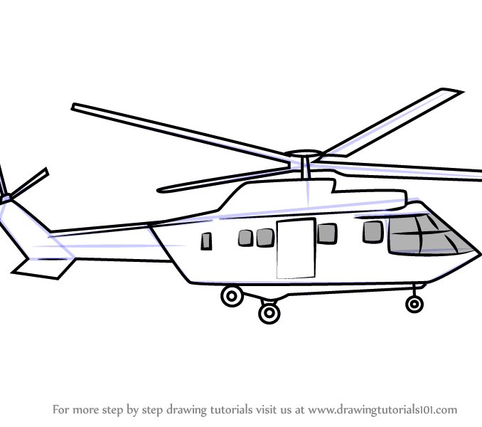 678x600 Simple Helicopter Drawing Learn How To Draw Military Helicopter