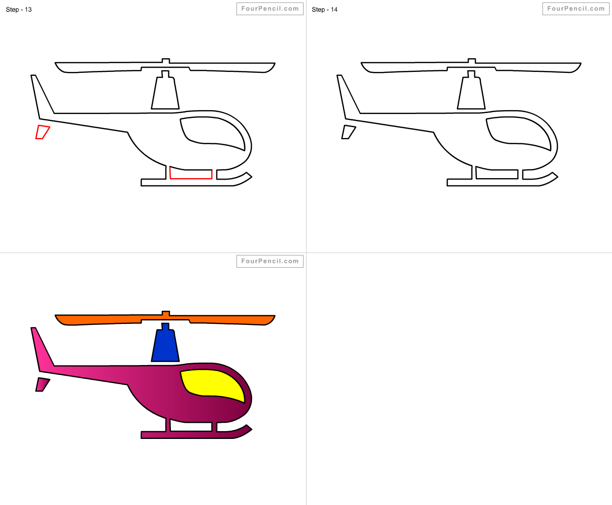 1250x1032 Fpencil How To Draw Helicopter For Kids Step