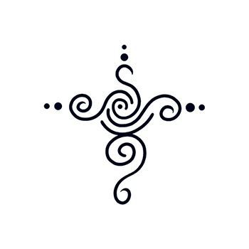 350x350 Henna Swirl Design Temporary Tattoo Has Traditional Ties