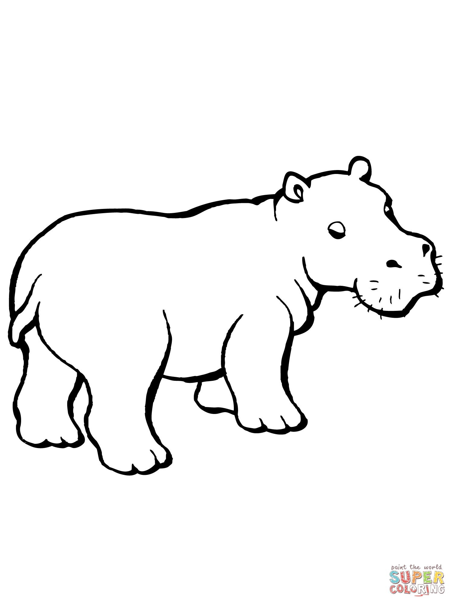 1500x2000 Simple Download Hippo Clipart Hippopotamus Clip Art This Week