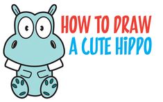 235x147 Best Hippo Images How To Draw, Hippopotamus, Doodles