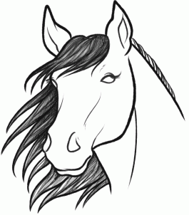 265x302 Simple Horse Head Drawing How To Sketch A Ltbgthorseltgt, Step